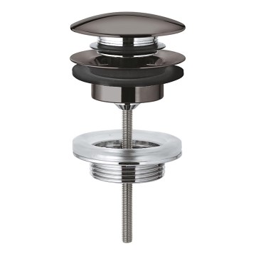 GROHE 65807A00 - Odtokovna garnitura z zaporo za umivalnike s prelivom, grafit