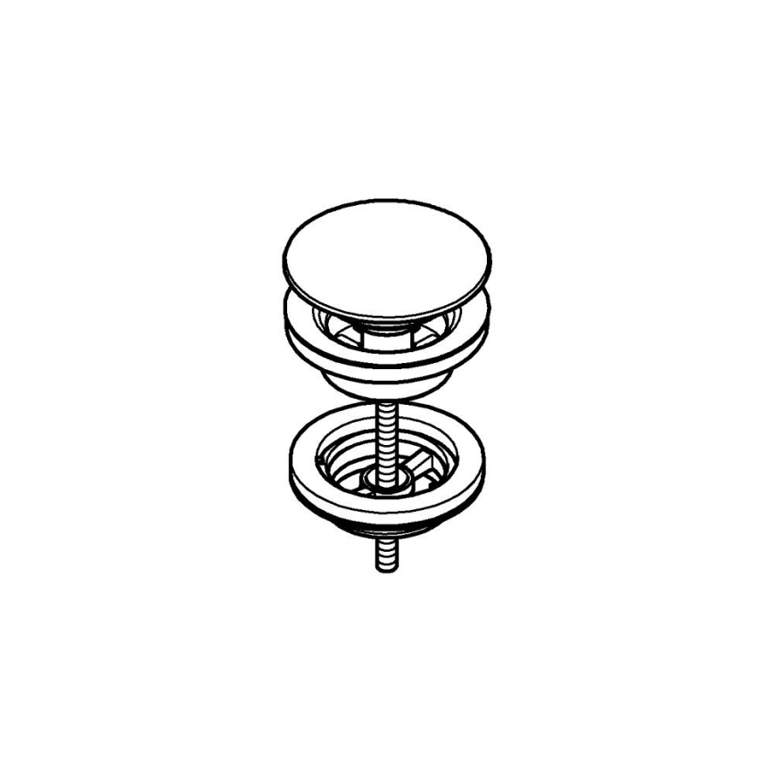 GROHE 65807GN0 - Komplet odtoka v zlati izvedbi