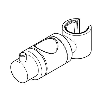 GROHE 6765000-Drsnik za tuš palice RELEXA, RAINSHOWER in EUPHORIA 24,7 mm krom