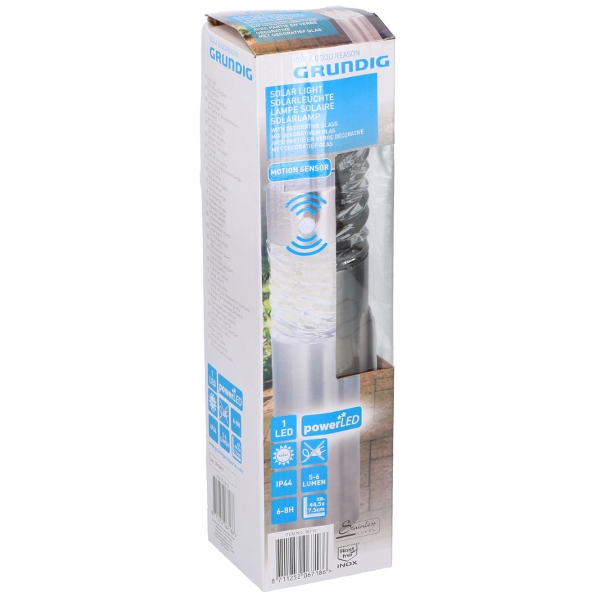 Grundig 14 - LED Solarna svetilka 1xLED 1xAAA 600 mAh IP44