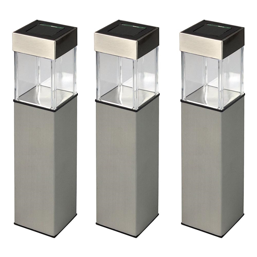 Grundig 90048 - SET 3x Solarna svetilka LED/5,5x28cm