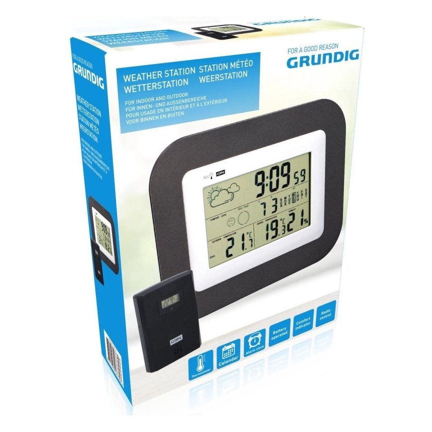 Grundig - Brezžična vremenska postaja 4xAAA