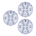 Grundig - Komplet 3x zatemljive LED RGBW svetilke LED/3W/3xAAA IP65 + daljinski upravljalnik