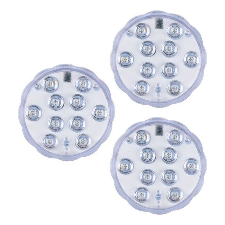 Grundig - Komplet 3x zatemljive LED RGBW svetilke LED/3W/3xAAA IP65 + daljinski upravljalnik