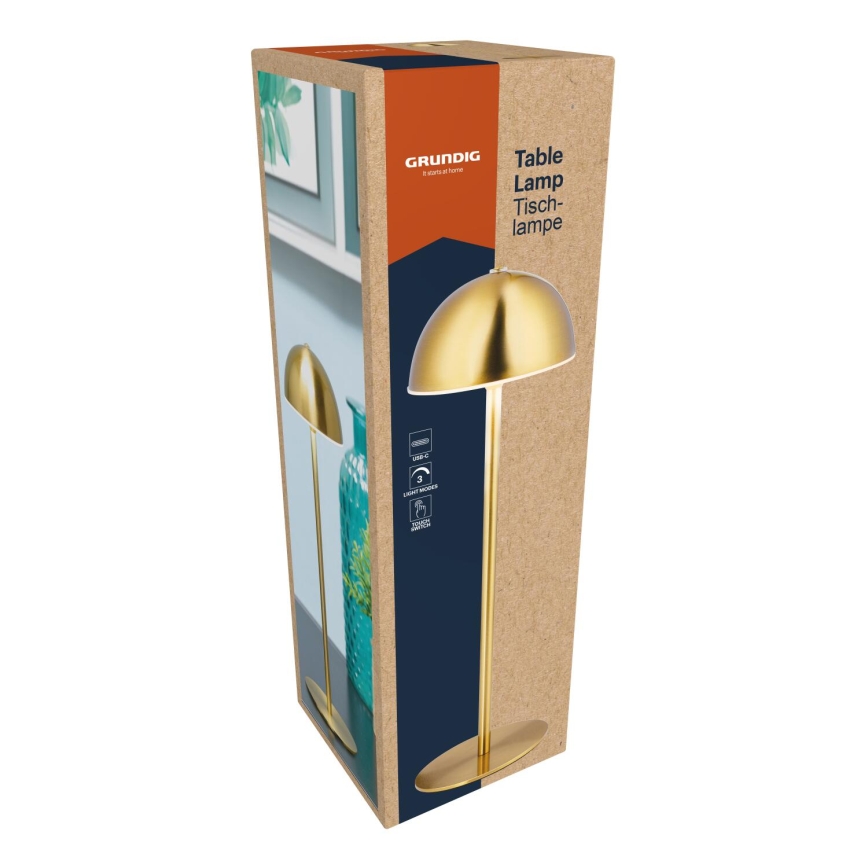 Grundig - LED namizna svetilka na dotik LED/2W/5V 1200 mAh