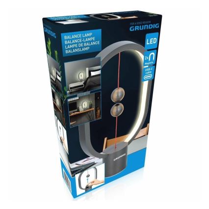 Grundig - LED Namizna svetilka z magneti LED/30W/5V