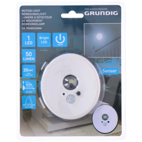 Grundig - LED Nočna svetilka s senzorjem 1xLED/3xAAA