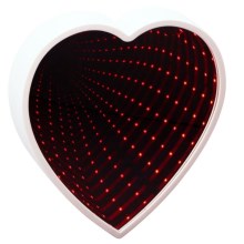 Grundig - LED Ogledalo HEART LED/3xAA