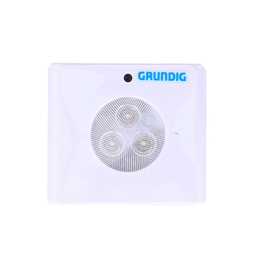 Grundig - LED Orientacijska svetilka s senzorjem 3xLED/3xAAA