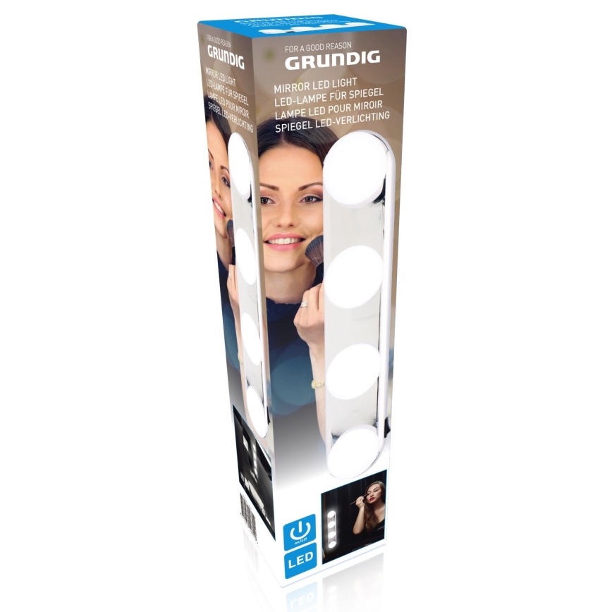 Grundig - LED Osvetlitev ogledala 4xLED/4xAA