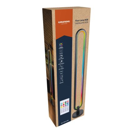 Grundig - LED RGB talna svetilka z možnostjo zatemnitve LED/8W/5V + daljinski upravljalnik