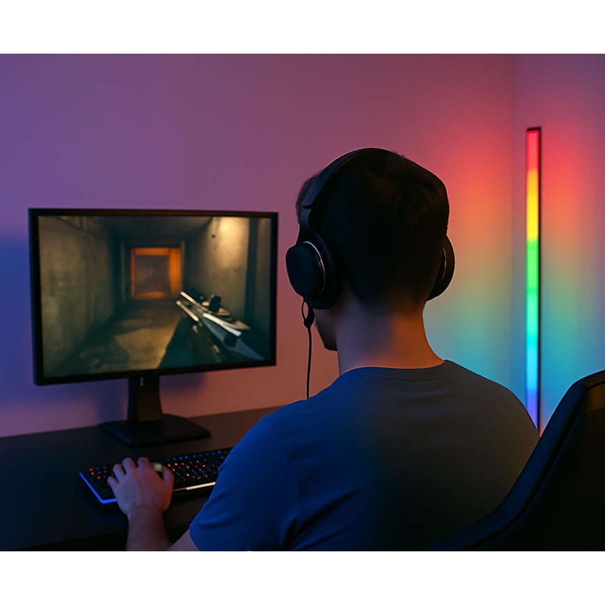 Grundig - LED RGBW zatemnjiva stoječa svetilka LED/6W/230V + z daljinskim upravljalnikom