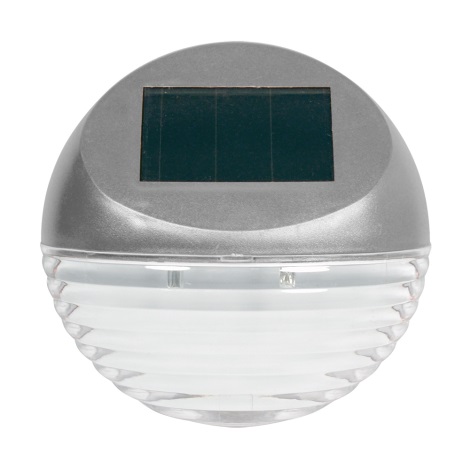 Grundig - LED Solarna stenska svetilka 2xLED/1xAA srebrna