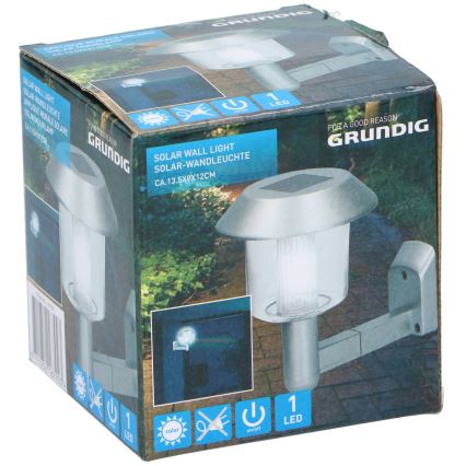 Grundig - LED Solarna stenska svetilka LED/1,2V