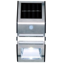 Grundig - LED Solarna stenska svetilka s senzorjem 1xLED IP44