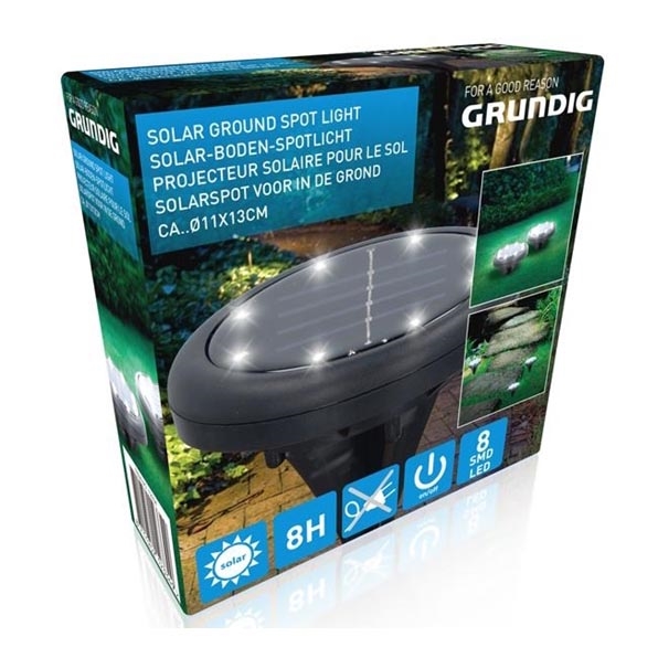 Grundig - LED solarna svetilka 8xLED/1xAA 600 mAh