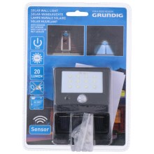 Grundig - LED Solarna svetilka s senzorjem 1xLED/0,25W/1xAA