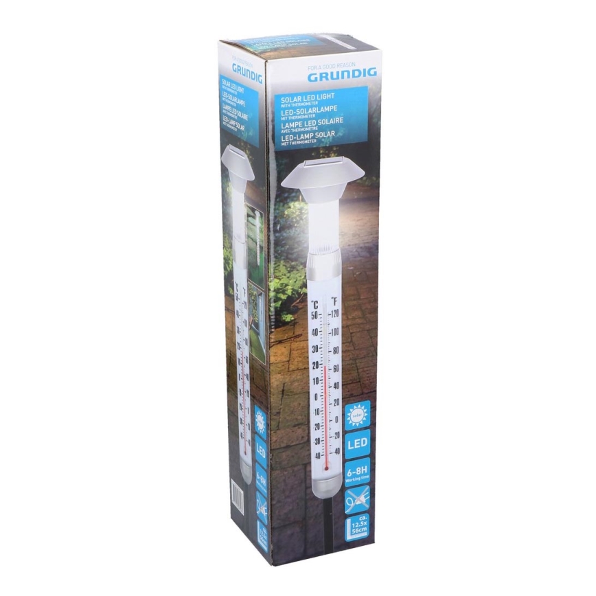Grundig - LED Solarna thermometer 1xAAA 600 mAh IP44
