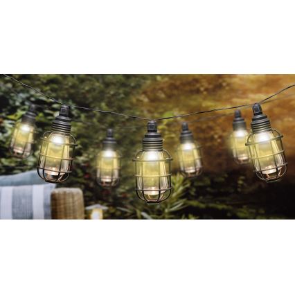Grundig - LED Solarna veriga 10xLED 3,8m IP44 topla bela
