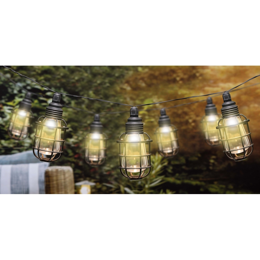 Grundig - LED Solarna veriga 10xLED 3,8m IP44 topla bela