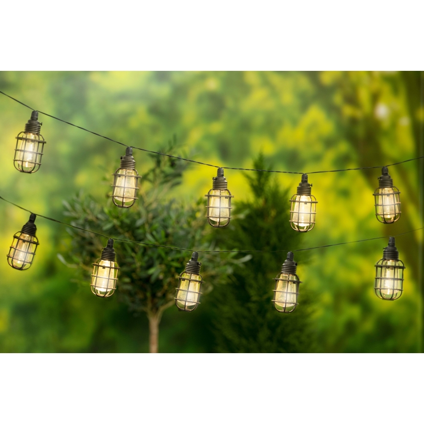 Grundig - LED Solarna veriga 10xLED 3,8m IP44 topla bela