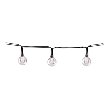 Grundig - LED Solarna veriga 50xLED/8 funkcij 6,9m topla bela