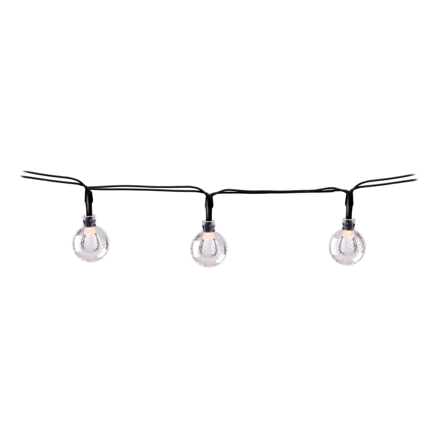 Grundig - LED Solarna veriga 50xLED/8 funkcij 6,9m topla bela