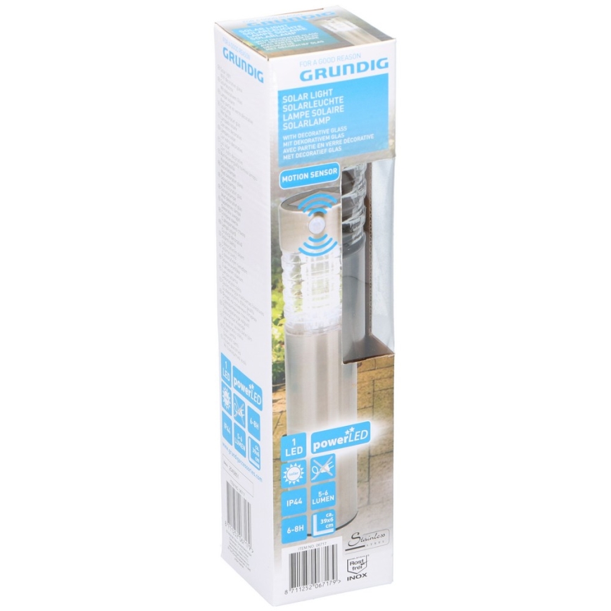 Grundig - LED Solarna svetilka s senzorjem 1xLED IP44