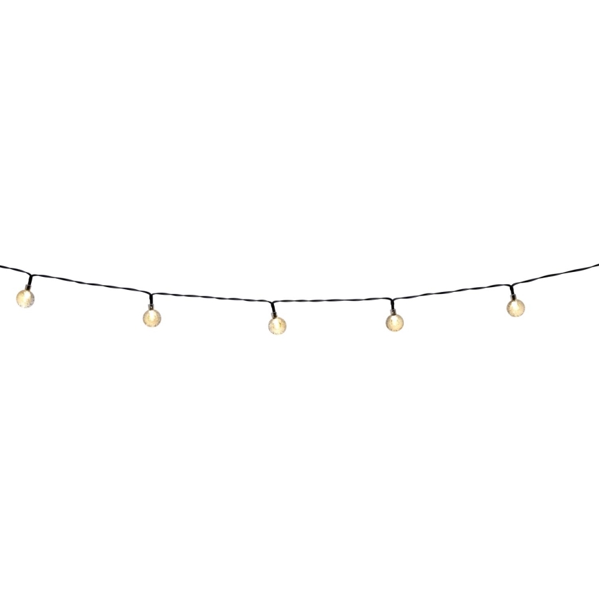 Grundig - LED zatemnitvena sončna veriga 50xLED/8 funkcij 9,35 m IP44 topla bela 600 mAh + daljinski upravljalnik