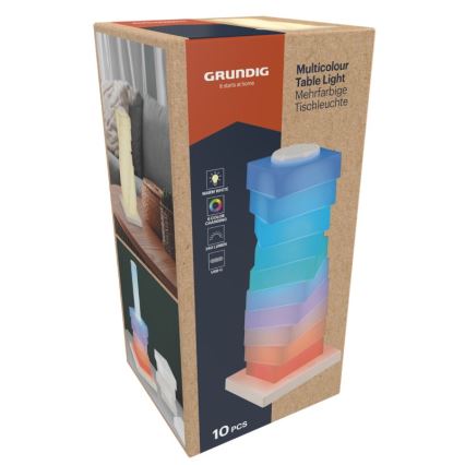Grundig - RGB LED namizna svetilka z upravljanjem na dotik LED/4W/5V