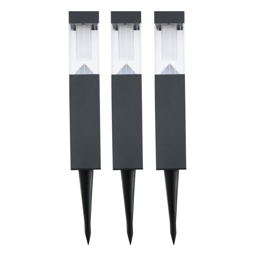 Grundig - SET 3x Solarna svetilka LED/1,2V 6,5x35,5cm