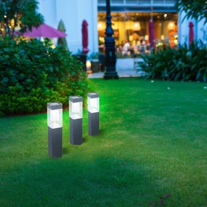 Grundig - SET 3x Solarna svetilka LED/1,2V 6,5x35,5cm