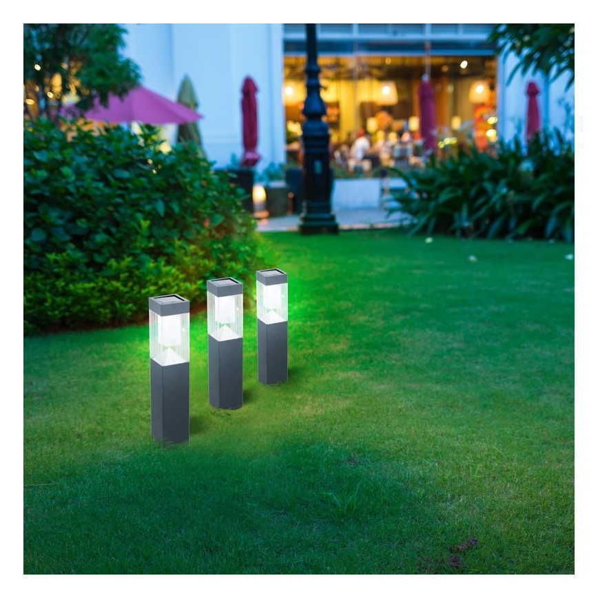 Grundig - SET 3x Solarna svetilka LED/1,2V 6,5x35,5cm