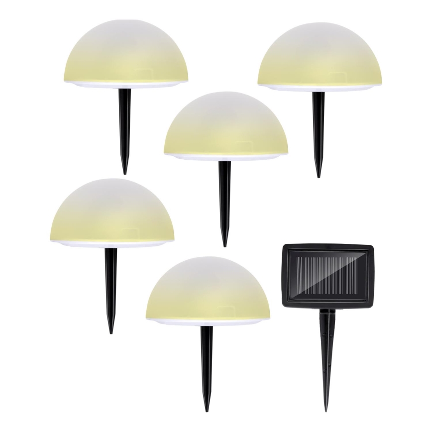Grundig - SET 5x LED RGBW Solarna svetilka LED/3,2V IP44