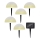 Grundig - SET 5x LED RGBW Solarna svetilka LED/3,2V IP44