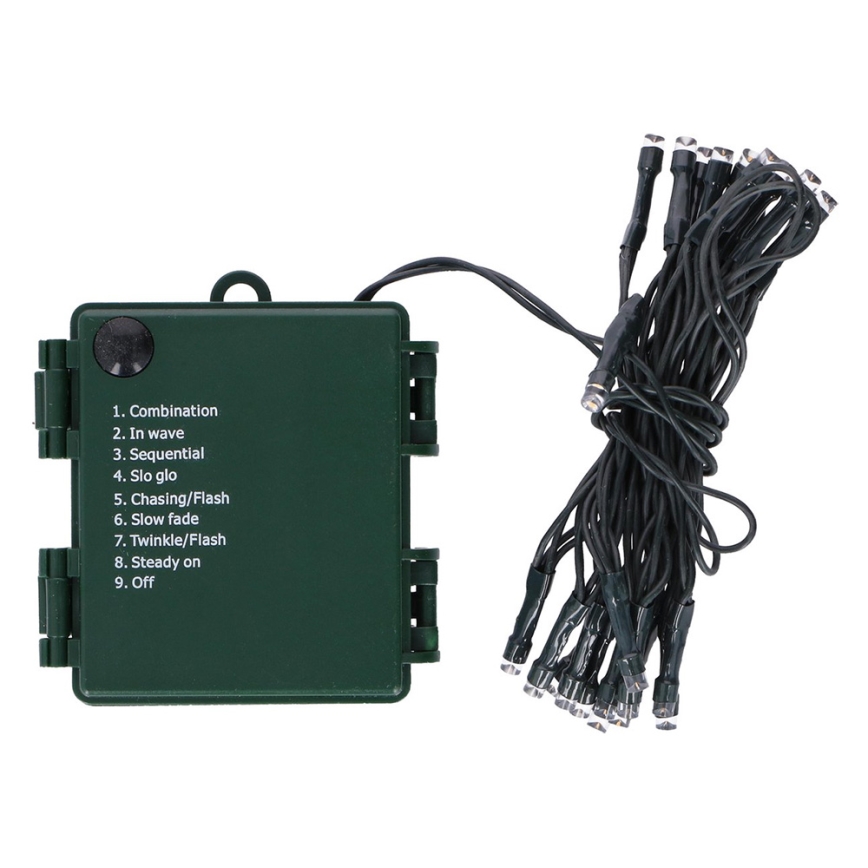 Grundig - Zunanja božična veriga 24xLED/8 funkcij 2,23m IP44 topla bela