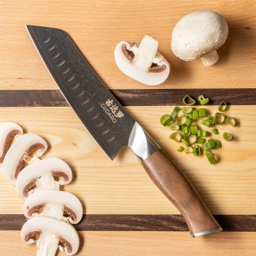 Gudaro - Damaškov Santoku kuhinjski nož TAKUMI 7