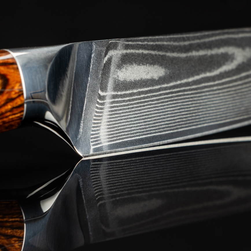 Gudaro - Damaskovski kuharski nož FENG 8, 67 slojev jekla, dolžina 20 cm