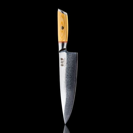 Gudaro - damaskovski kuharski nož HIKARI 8, 67 slojev jekla, dolžina 20 cm