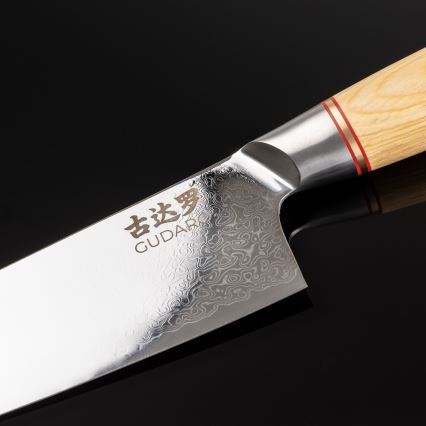 Gudaro - damaskovski kuharski nož HIKARI 8, 67 slojev jekla, dolžina 20 cm