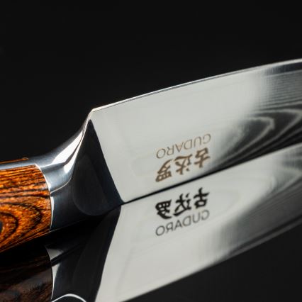Gudaro - Damaskovski kuhinjski nož FENG 3,5, 67 slojev jekla, dolžina 9,5 cm