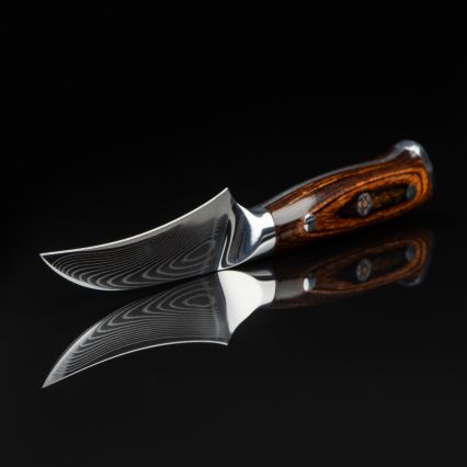 Gudaro -Damaskovski kuhinjski nož za sadje FENG 3,5, 67 plasti jekla, dolžina 9,5cm