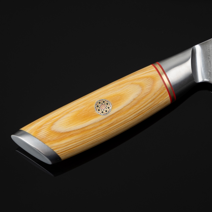 Gudaro - Santoku kuhinjski nož HIKARI 7, damaskno jeklo, 67 plasti, dolžina 17,5 cm