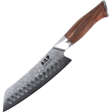 Gudaro - damaskovski Santoku kuhinjski nož TAKUMI 7