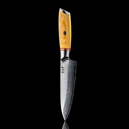 Gudaro - Damaskovski univerzalni kuhinjski nož HIKARI 5, 67 slojev jekla, dolžina 12,5 cm