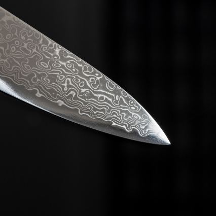 Gudaro - Damaskovski univerzalni kuhinjski nož HIKARI 5, 67 slojev jekla, dolžina 12,5 cm