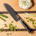 Gudaro - damastni Santoku kuhinjski nož AKIRO 7
