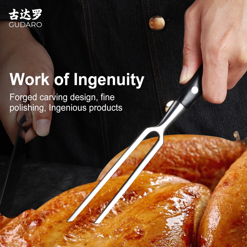 Gudaro - Kuhinjska vilica MIYABI črna/pakka