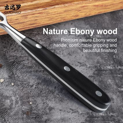 Gudaro - Kuhinjska vilica MIYABI črna/pakka