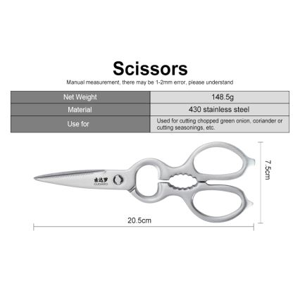 Gudaro - Set kuhinjskih nožev v stojalu KENSHO, 7-delni, iz akacije